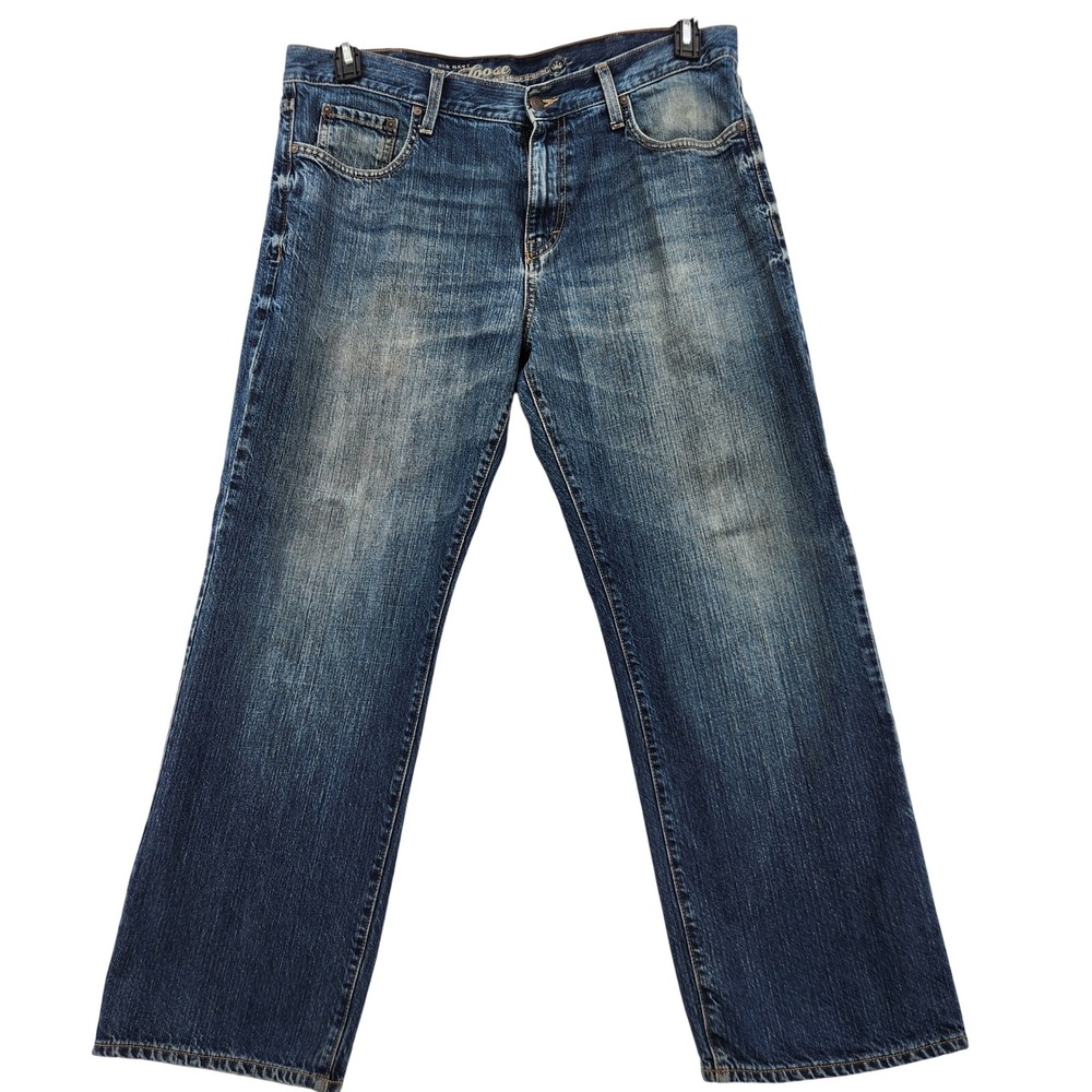 Old Navy Loose Fit Mens Jeans‎ 36x30 Medium Wash Blue Denim 100% Cotton